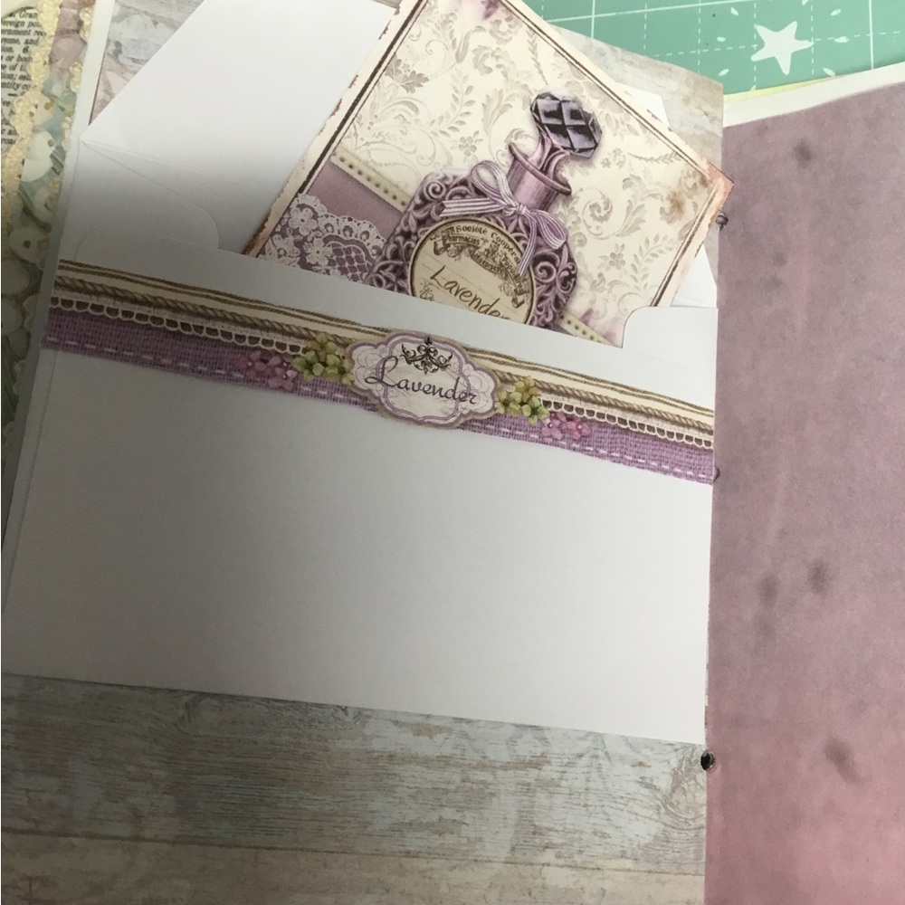 Handmade journal. Lavender themed journal - Picture 8 of 10